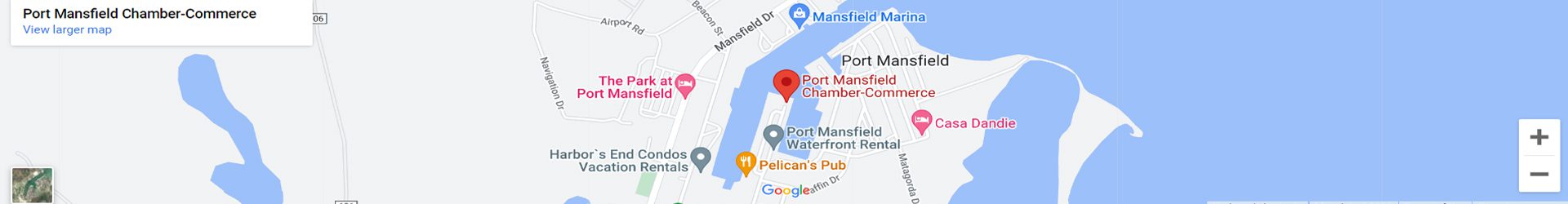 Port Mansfield Chamber of Commerce map